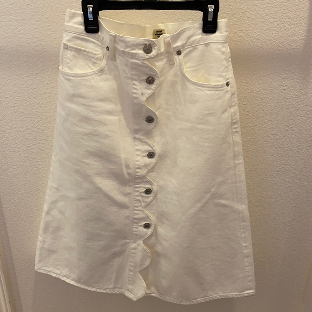 Citizen of Humanity white skirt jeans 25